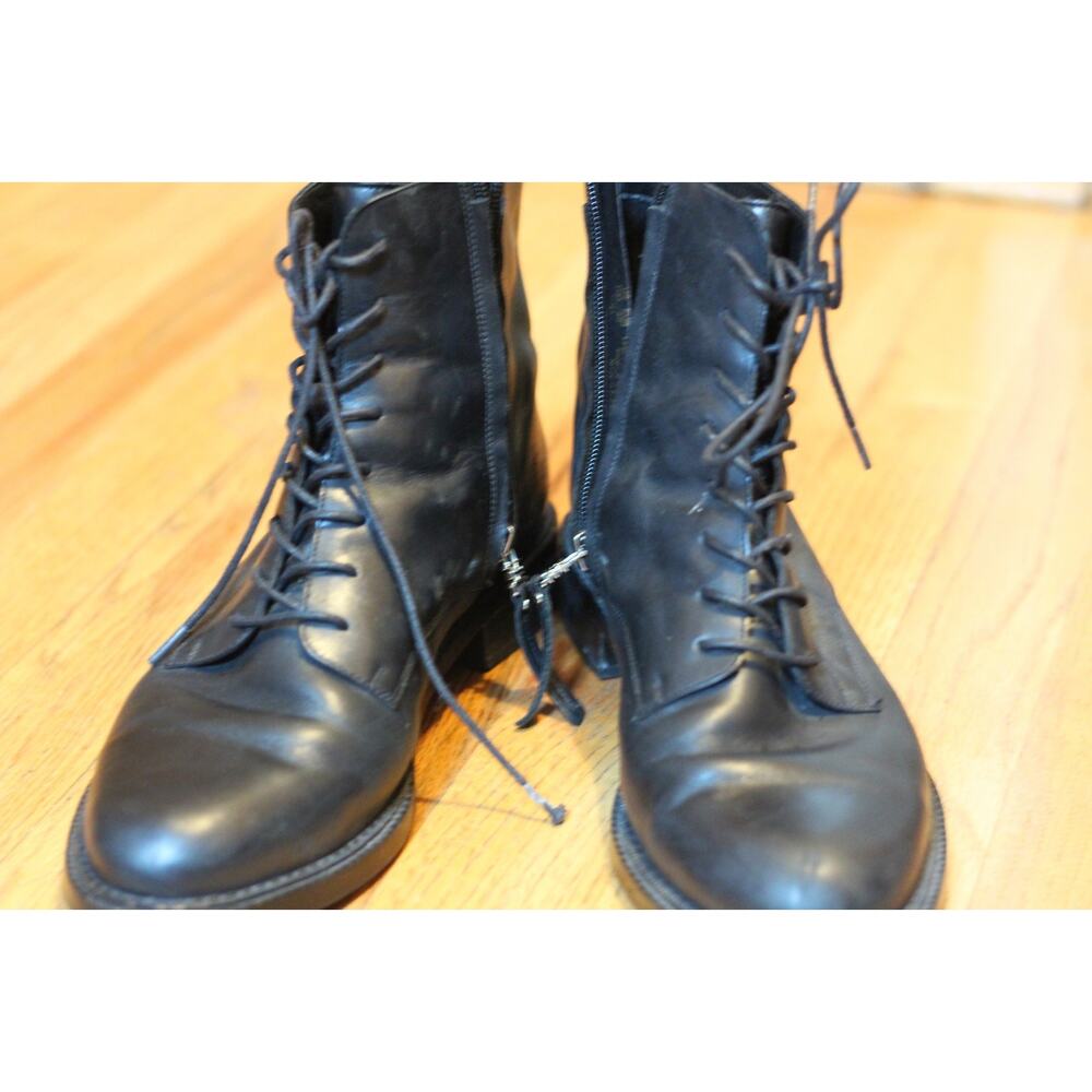 Womens Size 10 - Sam Edelman Nina Black Leather Combat Boots